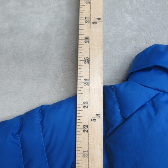 The North Face Down Jacket Boys Large 14/16 Blue Insulated Alpz 550 Fill Puffer - Picture 9 of 12